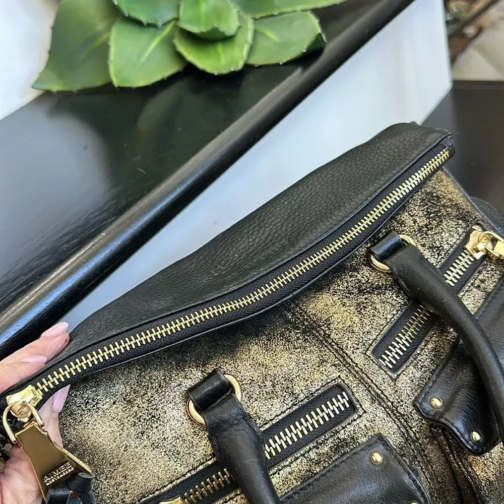 Aimee Kestenberg Black and Gold Women's Bag